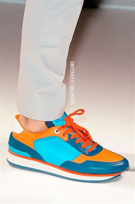 Tennis Shoes In Technicolor By Salvatore Ferragamo El Libro