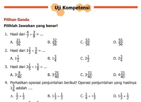 Kunci Jawaban Matematika Kelas Halaman Uji Kompetensi Pilihan