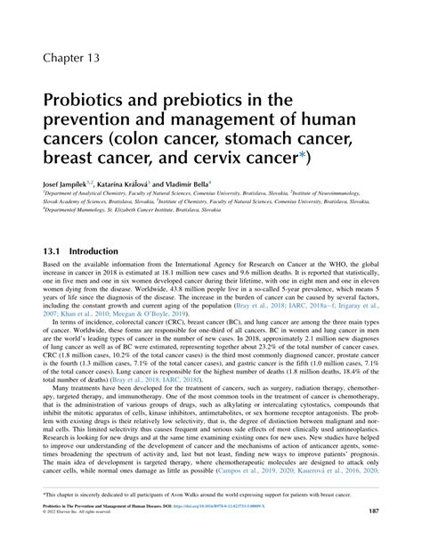 [pdf] Probiotics And Prebiotics In The Prevention And Management Of