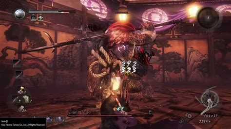 Nioh Giant Toad Boss Youtube