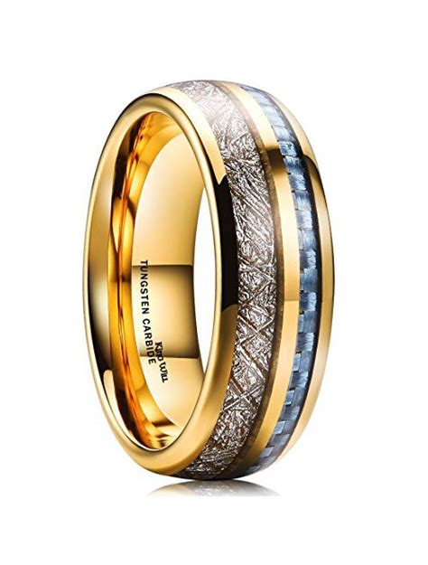 Buy King Will Mm Mm Mens Tungsten Carbide Ring Imitated Meteorite