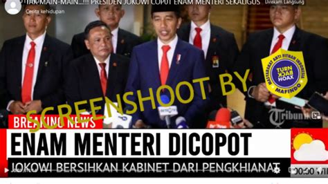 Hoaks Atau Fakta Jokowi Pecat Menteri Merahputih