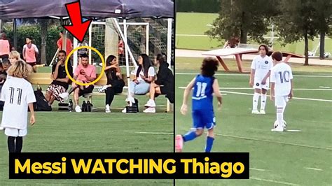 Messi With Antonella And Busquets Watching Thiago Messi At Inter Miami