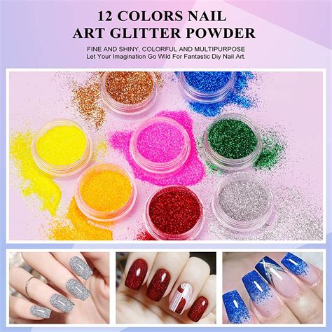 Morovan Acrylic Nail Kit Glitter Acrylic Powders Monomer Liquid Set