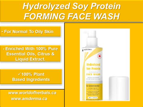 Hydrolyzed Soy Protein Forming Face Wash Ayur Sudha