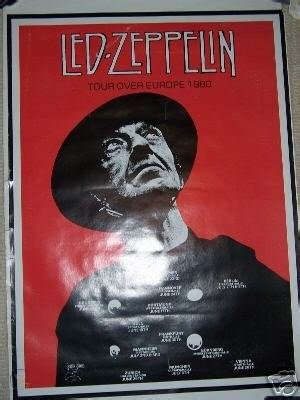 Led Zeppelin Poster Tour Over Europe