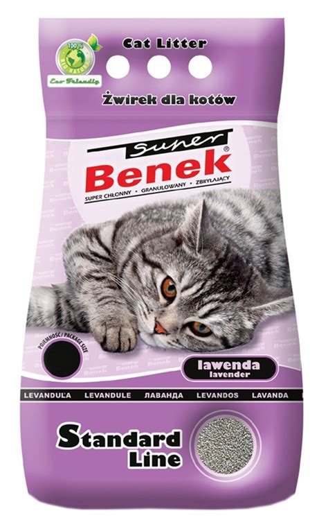 Żwirek Super Benek Lawenda 10l Sklep zoologiczny ZooArt