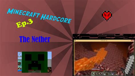 Minecraft Hardcore Ep 3 The Nether YouTube