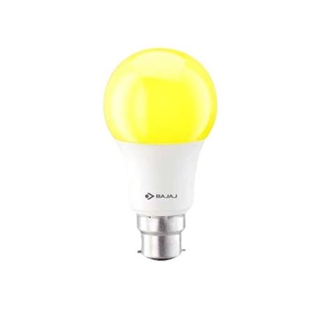 Watt Energy Efficient Long Life Span Wall Mounted Yellow Bajaj Led