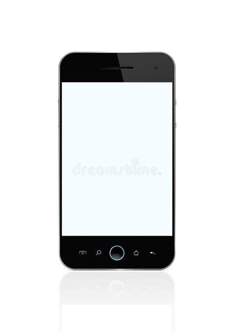 Lege Slimme Telefoon Met Het Knippen Van Weg Stock Foto Image Of