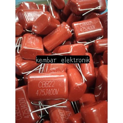 Jual CAPACITOR MILAR 475J 400V 475 J 400V CAPACITOR MYLAR CBB 475J 400V