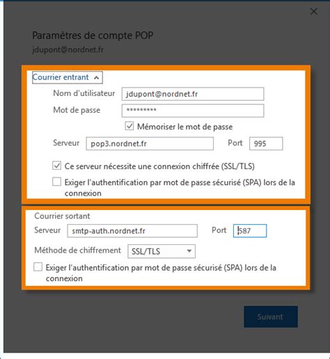 Assistance Nordnet Outlook Ajouter Votre Compte De Messagerie