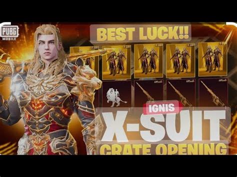 IGNiS X SUiT CRATE OPENING PUBG MOBILE LONEWOLF YouTube