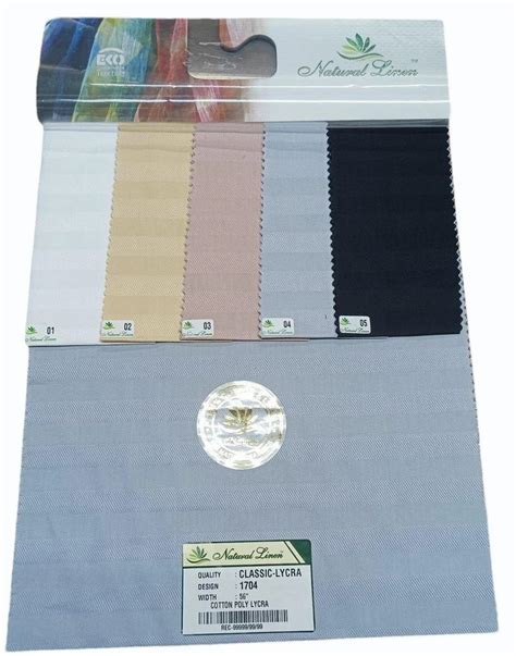 Gsm Cotton Poly Lycra Fabric Check Stripes At Rs Meter In Mumbai