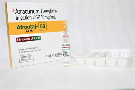 Atracurium Besylate Injection USP 10mg Ml Taj Generics