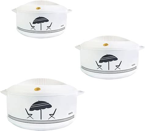 Amazon Cello Chef Super Pcs Insulated Hot Pot Casserole Gift Set Ml Ml Ml