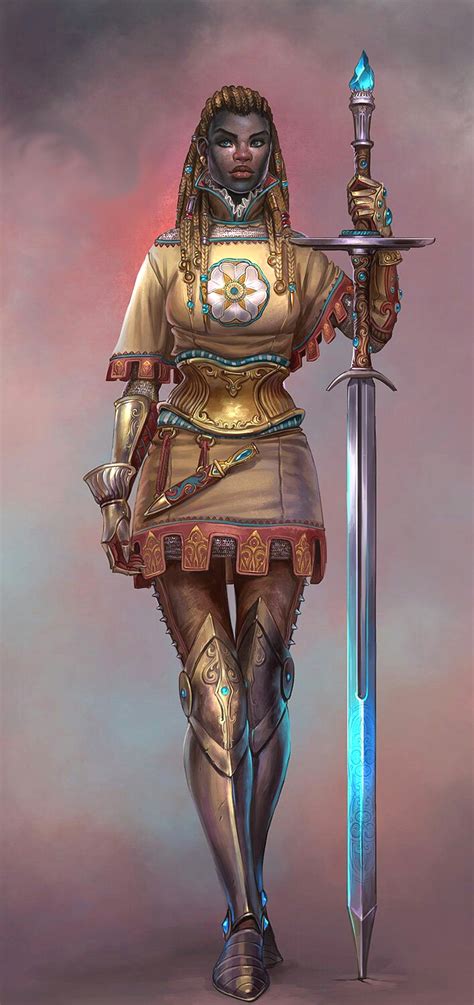 Female Human Paladin Or Warpriest Pathfinder Pfrpg Dnd Dandd D20