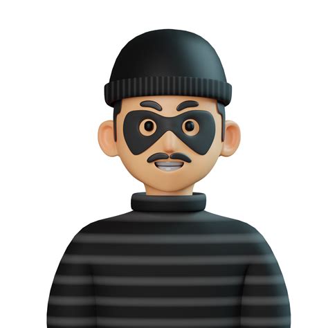 3d Avatar Thief Man Illustration 24558693 Png