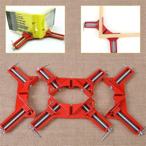 4pcs 90 Degree Right Angle Miter Corner Clamp 3 Capacity Picture Frame