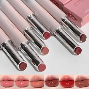 Amazon Gireatick 6 Colors Jelly Glossy Lipstick 6Pcs Nude To Red Mirror Hydrating Lip