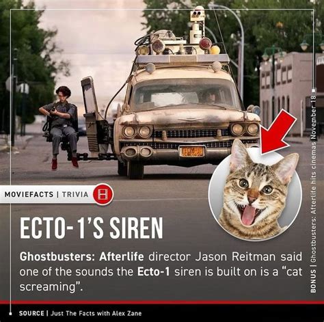 MOWIEFACTS I TRIVIA ECTO-1'S SIREN Ghostbusters: Afterlife director ...