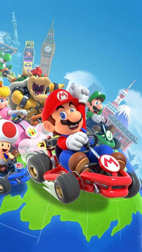 Mario Kart Wallpaper - iXpap | Mario kart, Super mario kart, Mario