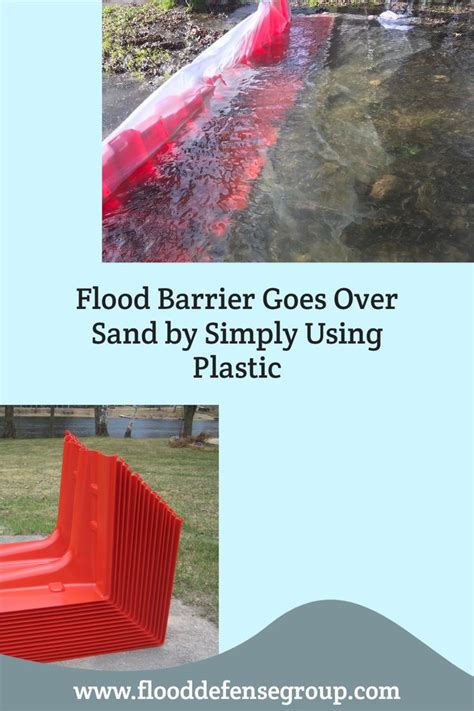 Flood Barrier Goes Over Sand by Simply Using Plastic | Flood barrier ...