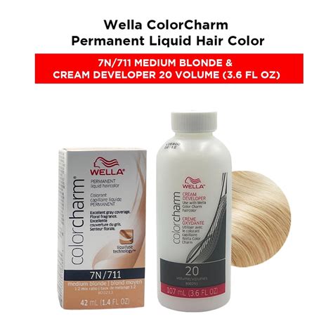 Wella Colorcharm Permanent Liquid Hair Color Toner 14 Oz 7n711