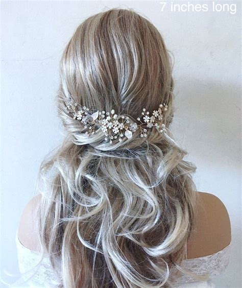 Accesorios De Pelo De Boda Accesorio De Pelo Nupcial Tocado Etsy