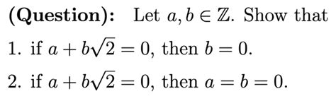 Solved Question Let A B E Z Show That If A Bv Chegg