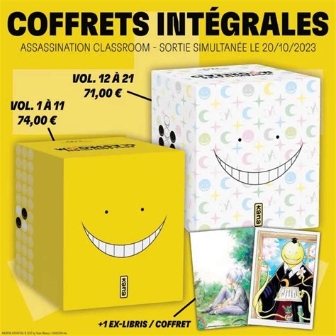 L Int Grale Du Manga Assassination Classroom En Coffret Manga Clic