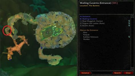 Map Of Wailing Caverns Black Sea Map