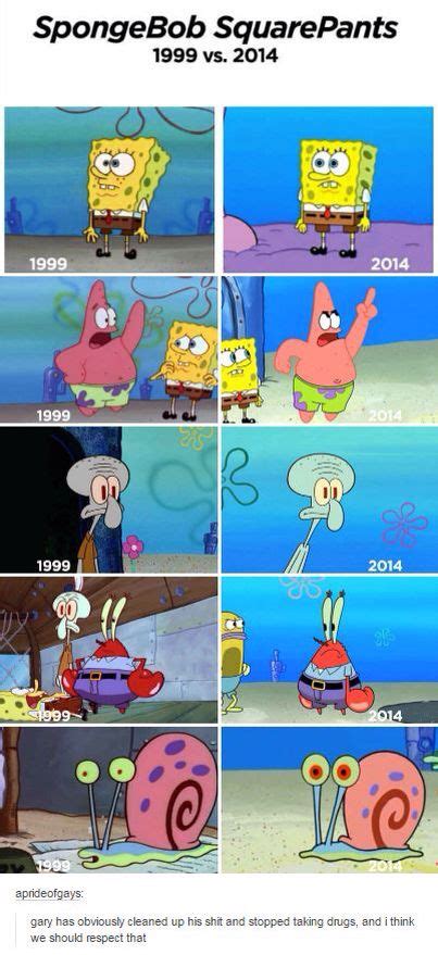 Spongebob Then And Now