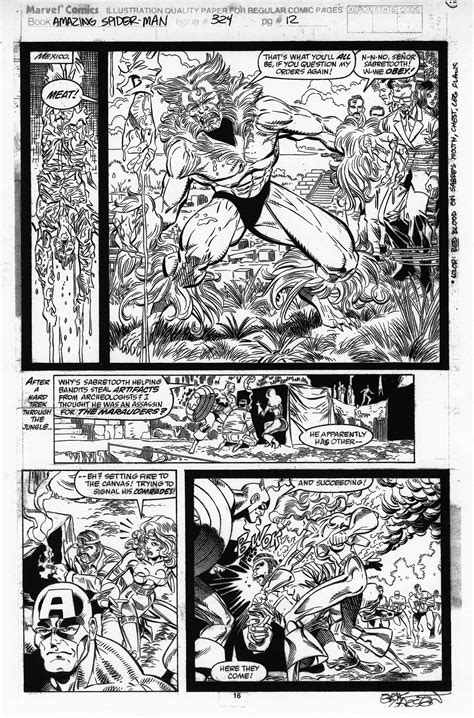 Marvel Comic Book Page With Tigers In It 4