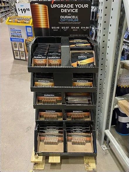 Upgrade Your Device Duracell Display Fixtures Close Up