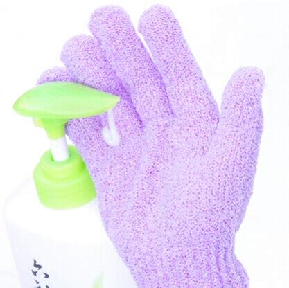 1 PC Douche Bain Gants Exfoliant Lavage Peau Spa Massage Gommage Corps