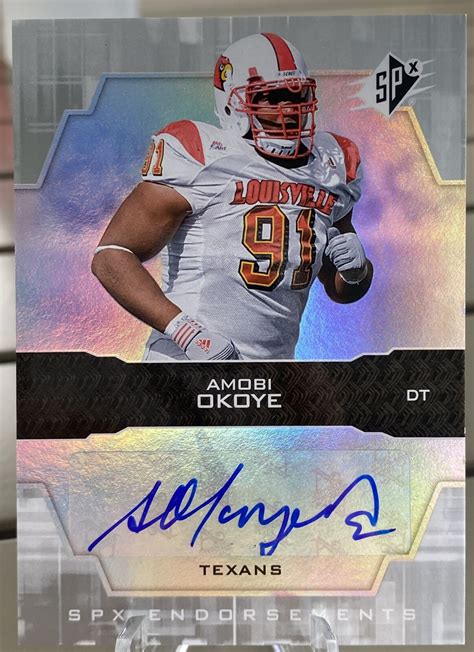 2007 SPx Amobi Okoye Endorsements Rookie Autographs EN AO EBay