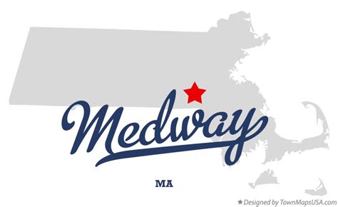 Map of Medway, MA, Massachusetts