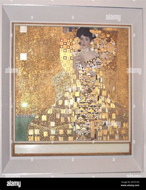 Woman In Gold Painting By Gustav Klimt At The Neue Galerie In New