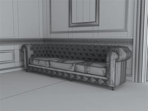 Sofá Chesterfield Modelo 3d 49 Max Free3d