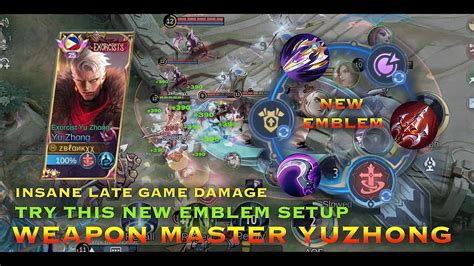 Try This New Emblem Set For Yuzhong Insane Damage Mlbb Youtube