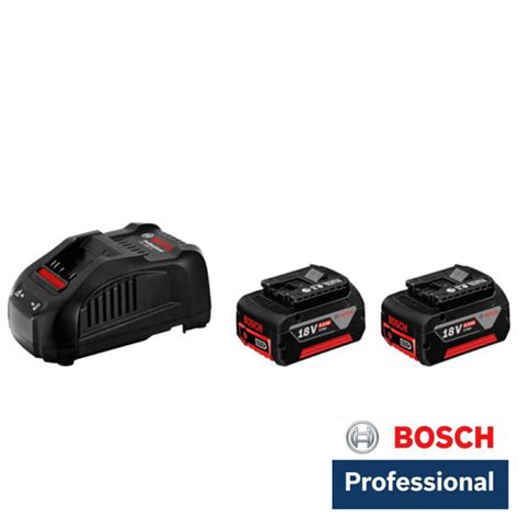 BOSCH Starter Set 2xGBA 18V 5 0 Ah GAL1880CV Valmax Rs