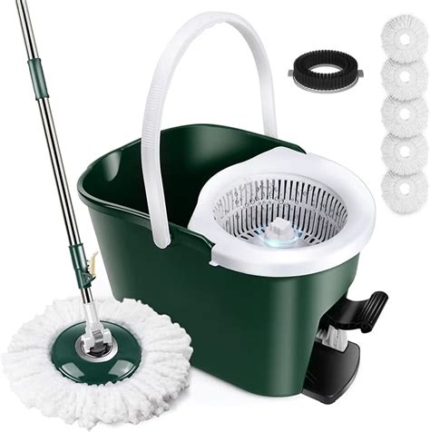 Myiosus Mop And Buckets Sets Spin Mop Bucket With Foot Pedal