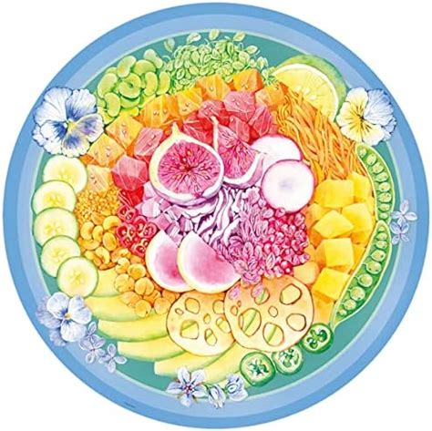 Ravensburger Circle Of Colors Poke Bowl Piece Round Jigsaw Puzzle