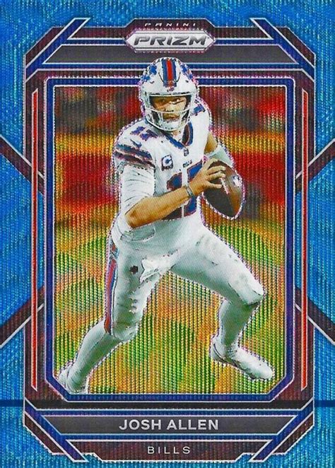 Josh Allen 2022 Prizm 29 Blue Wave 199 Price Guide Sports Card Investor