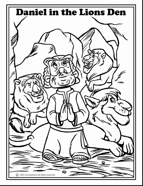 Free Coloring Pages Daniel And The Lions Den At Tarmaddenblog Blog