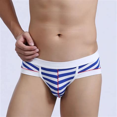 Fashion Modal Striped Briefs New Mens Underwear Briefs Comfortable