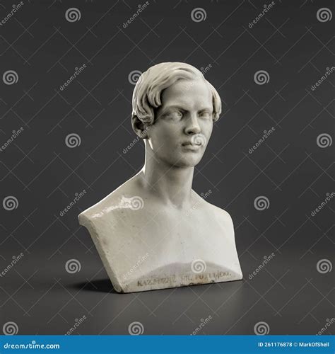 A Marble Bust Sculpture The Bust Of Kazimierz Count Potulicki S