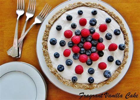 Raw Berry Almond Tart Fragrant Vanilla Cake