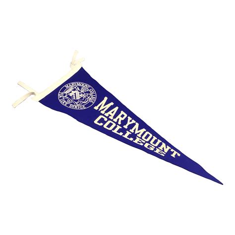 Vintage Marymount College Wool Pennant Flag Chairish